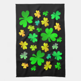 St. Patrick's Day Kleeblatt Küche Handtuch