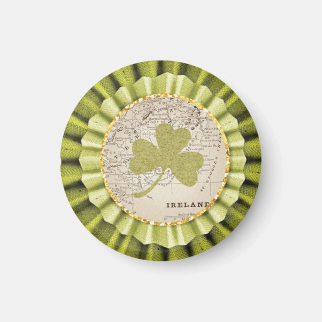 St. Patrick's Day Kleeblatt Leaf Magnet (Vorne)