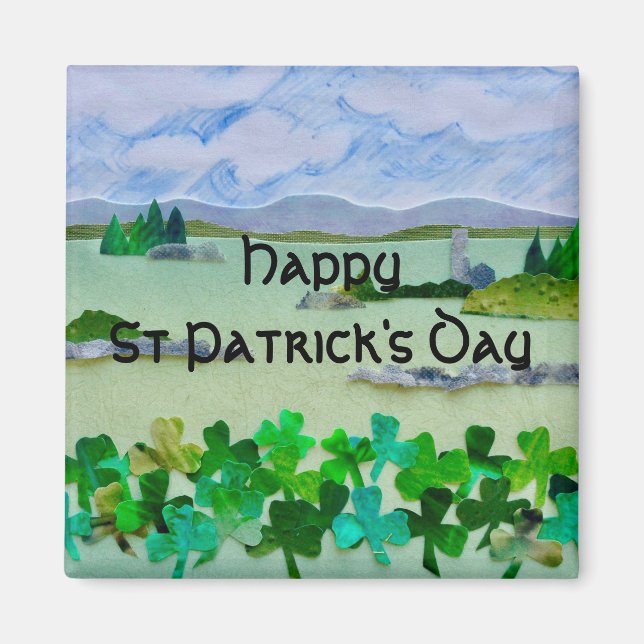St. Patrick's Day Kleeblatt Magnet (Vorne)