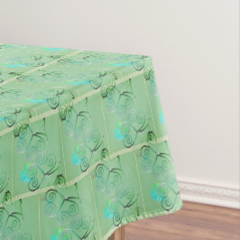 St. Patrick's Day Kleeblatt Misty Green Tischdecke