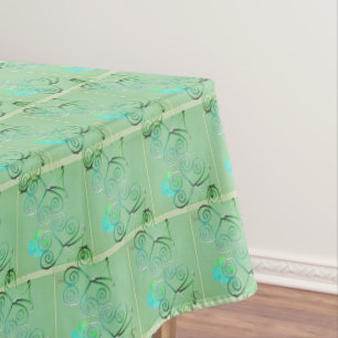 St. Patrick's Day Kleeblatt Misty Green Tischdecke