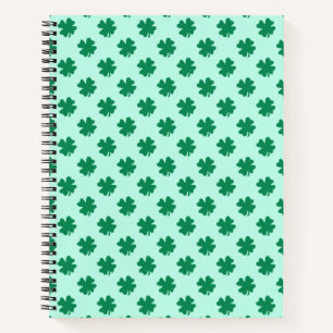 St. Patrick's Day Kleeblatt-Muster-54602 Notizbuch