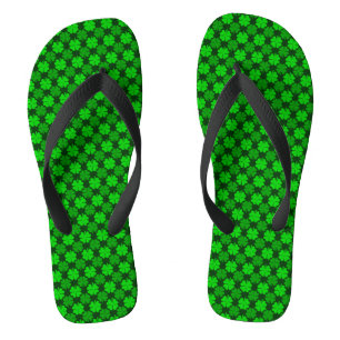 St. Patrick's Day Kleeblatt Muster Flip Flops