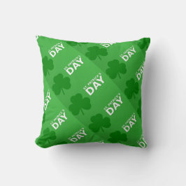 St Patrick's Day Kleeblatt Muster reversible Kissen