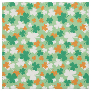 St Patrick's Day Kleeblatt Muster Stoff