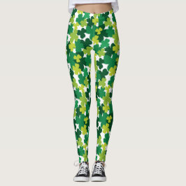 St. Patrick's Day Kleeblatt Pattern Leggings