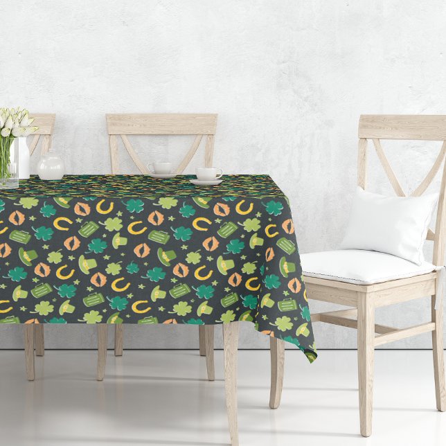 St. Patrick's Day Kleeblatt Pattern Tischdecke (Von Creator hochgeladen)