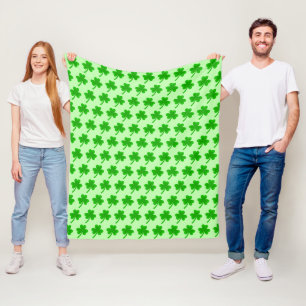 St. Patrick's Day Kleeblatt Pot of Gold Celtic Kno Fleecedecke