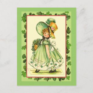 St. Patrick's Day Kleeblatt Queen Cards Postkarte