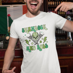 St. Patrick's Day Kleeblatt Rock Roll Clover T-Shirt