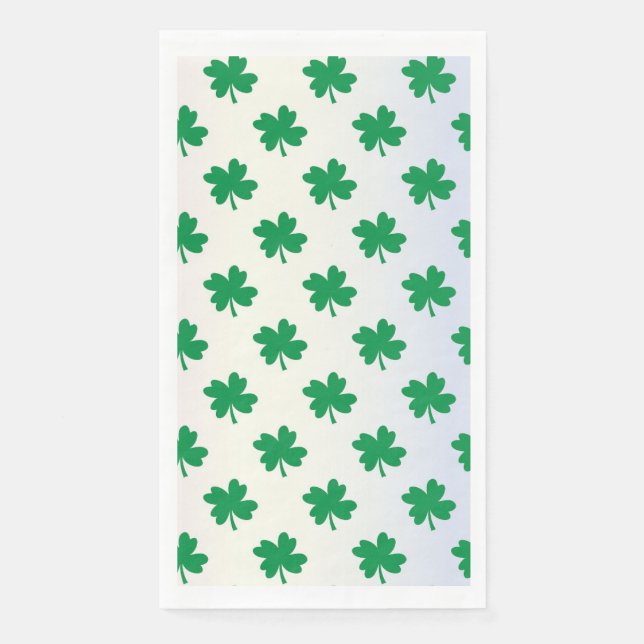 St. Patrick's Day Kleeblatt Serviette (Vorderseite)