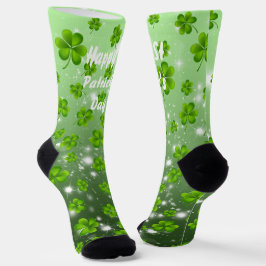 St. Patrick's Day Kleeblatt Socken