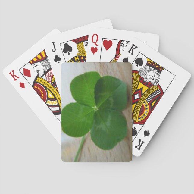 ST. PATRICK'S DAY KLEEBLATT SPIELKARTEN (Rückseite)