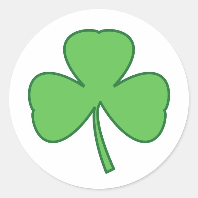 St. Patrick's Day Kleeblatt Stickers (Vorderseite)