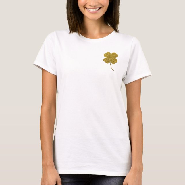 St. Patrick's Day Kleeblatt T-Shirt (Vorderseite)