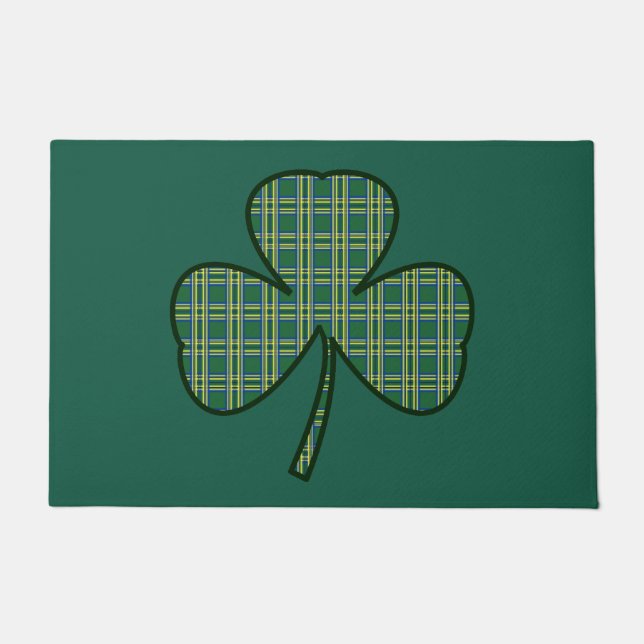 St. Patrick's Day Kleeblatt Willkommensgeschenk Fußmatte (Vorderseite)