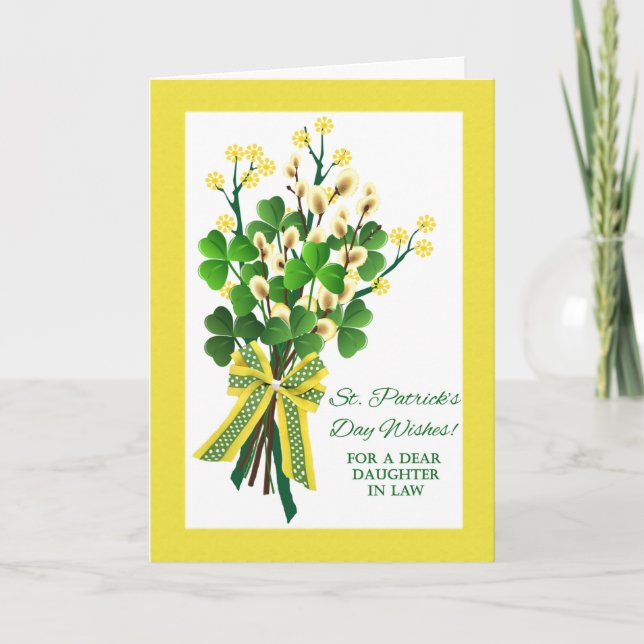 St. Patrick's Day Kleeblatts für Jurykinder Karte (Vorderseite)