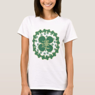 St Patricks Day Kleeblatts Kanji T-Shirt