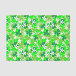 St Patrick's Day Kleeblatts Pattern Seidenpapier