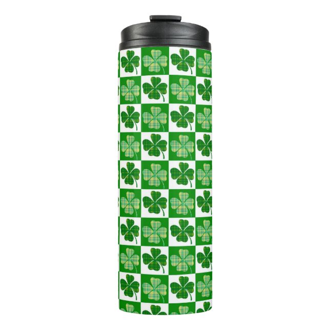 St Patrick's Day Kleeblatts Thermosbecher (Vorderseite)