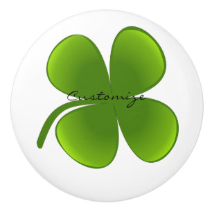 St Patrick's Day Kleeblatts Thunder_Cove Keramikknauf