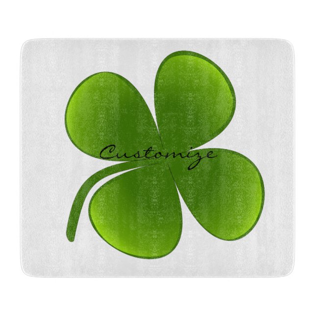 St Patrick's Day Kleeblatts Thunder_Cove Schneidebrett (Vorderseite)