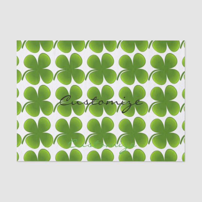 St Patrick's Day Kleeblatts Thunder_Cove Seidenpapier (Vorderseite)