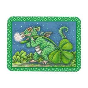 ST. PATRICK'S DAY KLEINE IRISH DRAGON FANTASY MAGNET