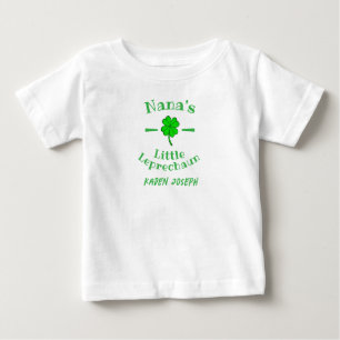 St. Patrick's Day Kleiner Kobold Personalisiert Baby T-shirt