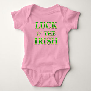 St. Patrick's Day Kleinkind Mädchen Rosa T-Shirt Baby Strampler