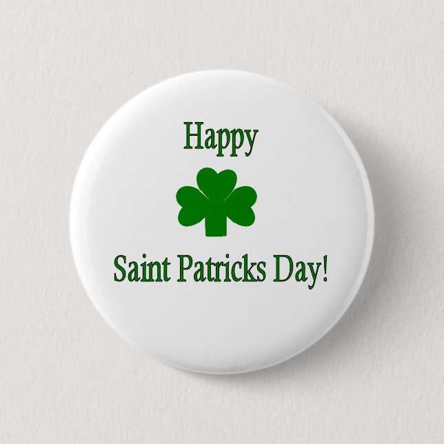 St. Patricks Day-Knopf Button (Vorderseite)