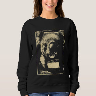 St. Patricks Day Koala mit Bier Tier Trinkend Hu Sweatshirt
