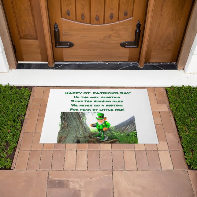ST. PATRICK'S DAY KOBOLD-GEDICHT  FUßMATTE (Außenbereich)