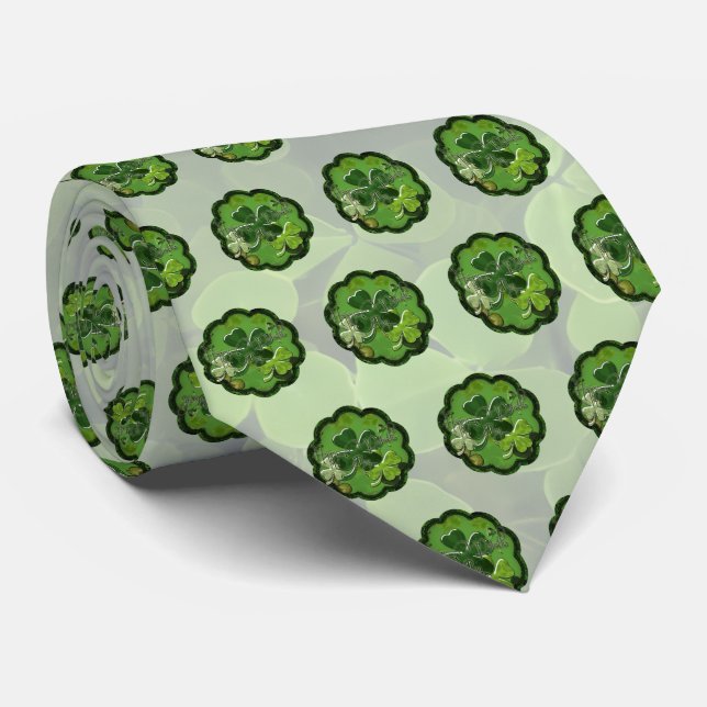 St. Patrick's Day Krawatte (Gerollt)