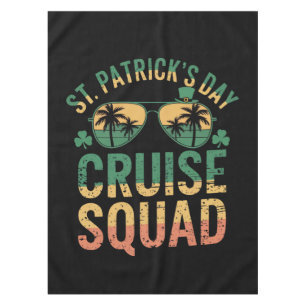 St. Patricks Day Kreuzfahrt-Team Lustige Familie P Tischdecke