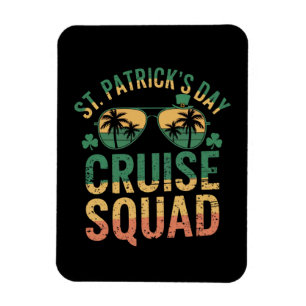 St Patricks Day Kreuzfahrt-Team Lustige Familie Pa Magnet