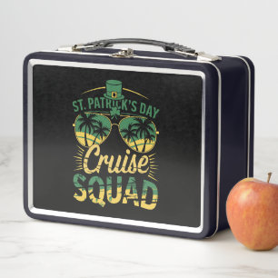 St. Patrick's Day Kreuzfahrt-Trupp Familie passend Metall Brotdose