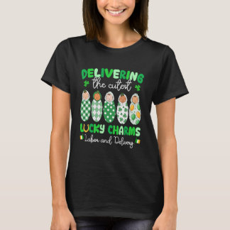 St Patricks Day L&D Krankenschwester liefert Lucky T-Shirt