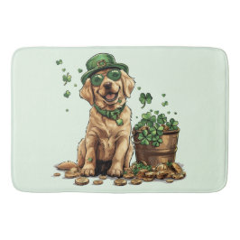 St. Patrick's Day Labrador Retriever Dog Badematte