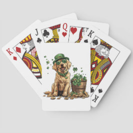 St. Patrick's Day Labrador Retriever Dog Spielkarten