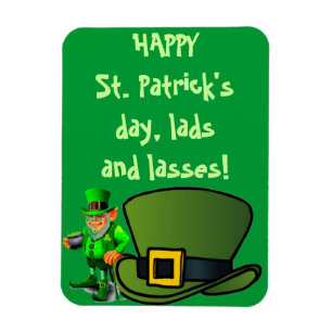 ST. PATRICK'S DAY LADS AND LASSES magnet