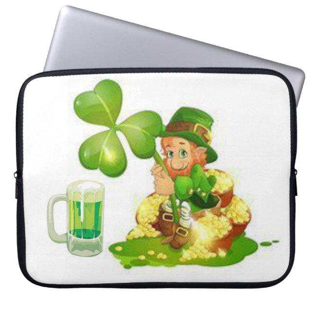 St. Patrick's Day Laptop Sleeve (Vorderseite)