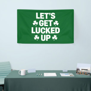 St. Patrick's Day Lassen Sie uns die irische Klee  Banner