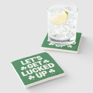 St. Patrick's Day Lassen Sie uns die irische Klee Steinuntersetzer