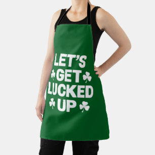 St. Patricks Day Lasst Uns Glücklich Sein Irisches Schürze