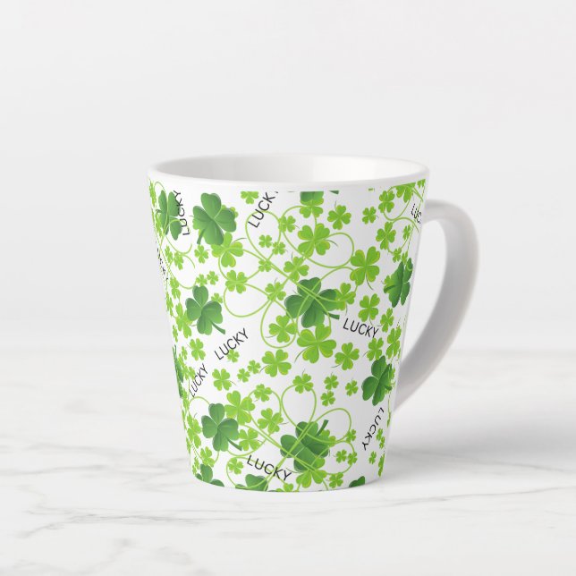 "St. Patrick's Day" Latte-Tasse Milchtasse (Rechte Ecke)