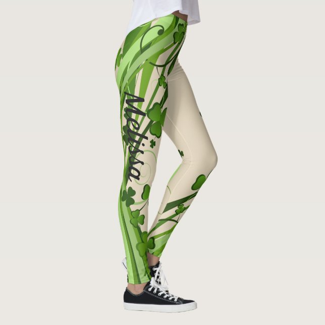 St Patrick's Day Leggings Saint Patrick Pants (Droite)