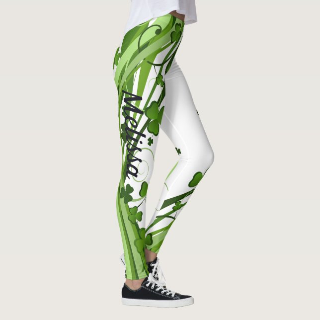 St Patrick's Day Leggings Saint Patrick Pants (Rechts)