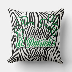 St Patrick's Day Leopard Print Kissen.. Kissen