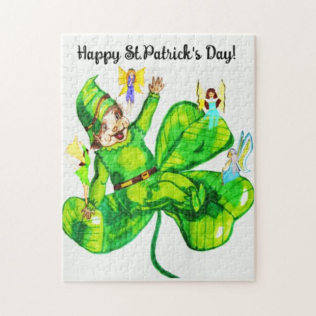 ST. PATRICK'S DAY LEPRECHAUN AND FARIES (Vertikal)
